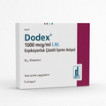Dodex 1000mcg/ml I.M. Injection — Vitamin B12 (Cyanocobalamin) — 5 Ampoules